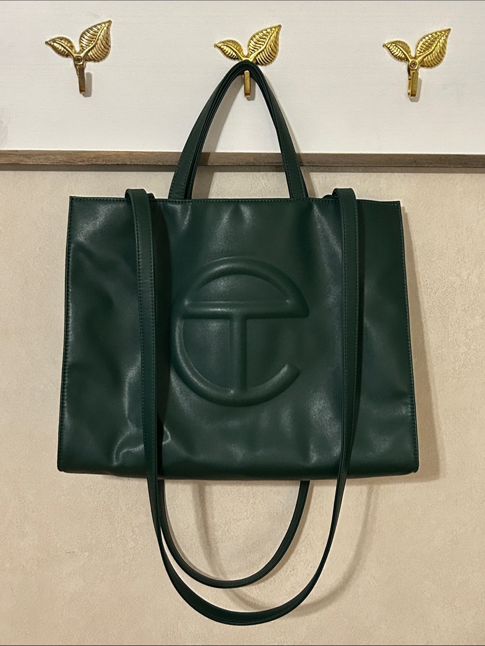 Telfar Medium Shopping Bag in Dark Olive